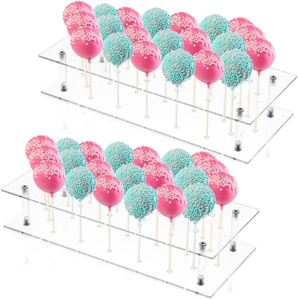 Présentoir Cake Pop Acrylique 21 Trous Mariage