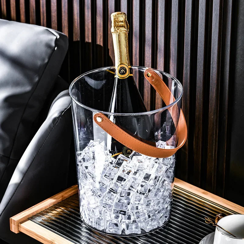Seau à Glace Transparent Bar Portable