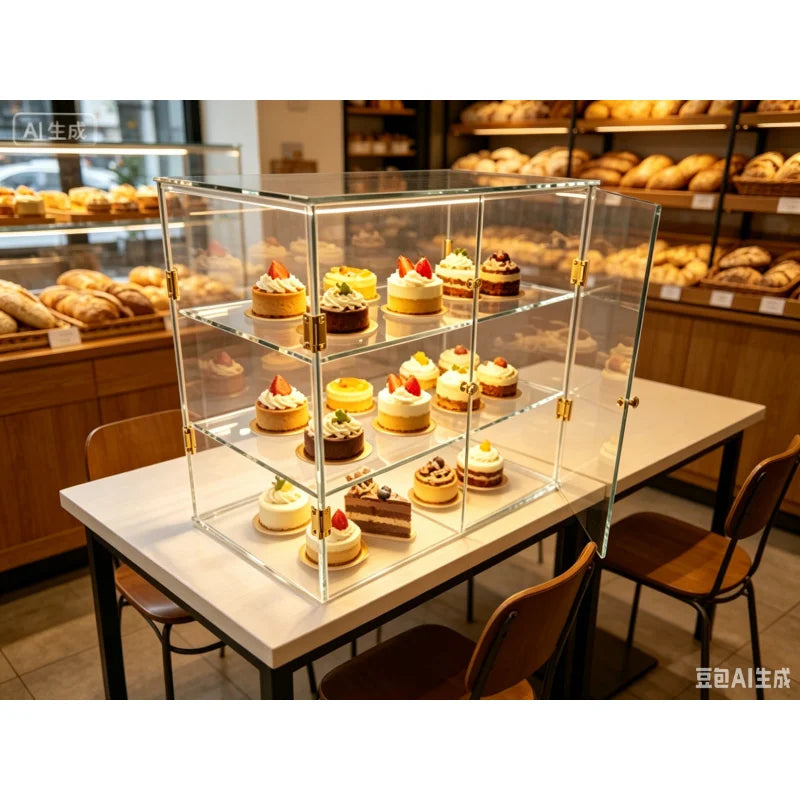 Vitrine Présentoir Buffet Pâtisserie Acrylique
