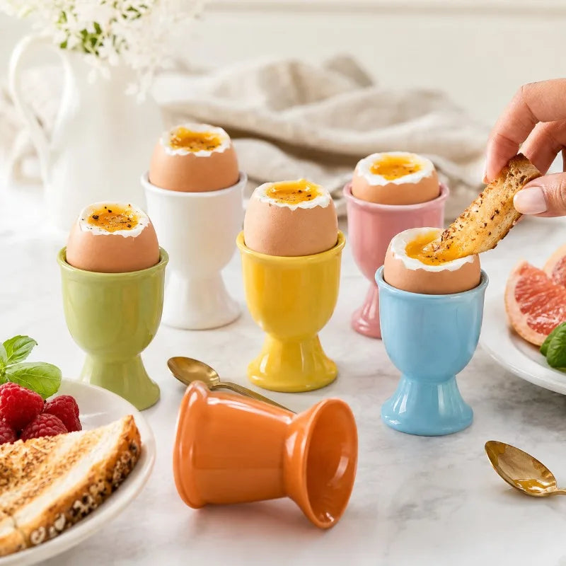 Coquetier Céramique sur Pied Petit-Déjeuner Buffet