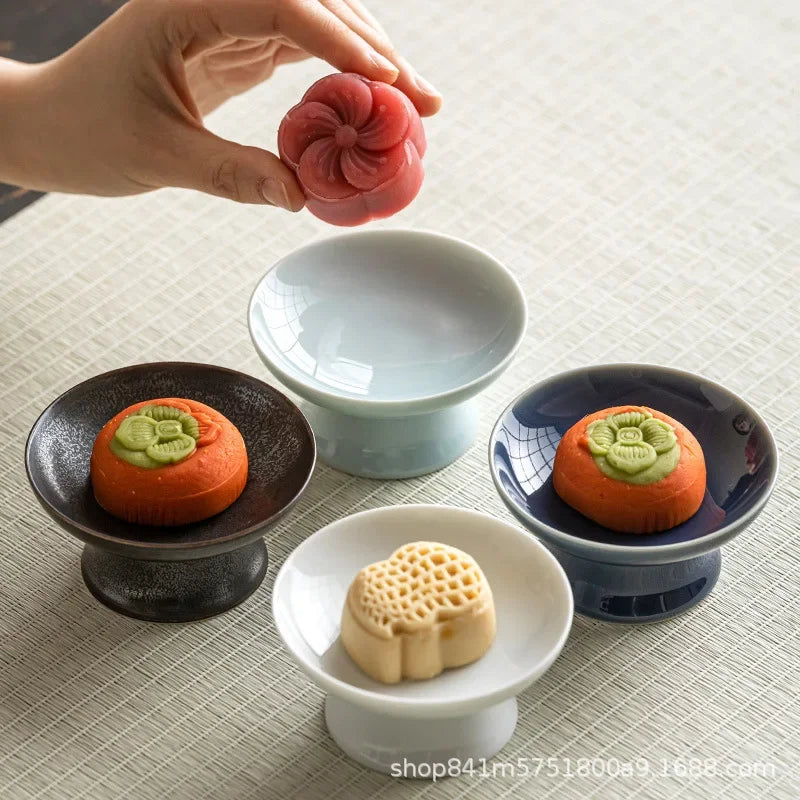 Assiette de Présentation Céramique sur Pied Mignardises