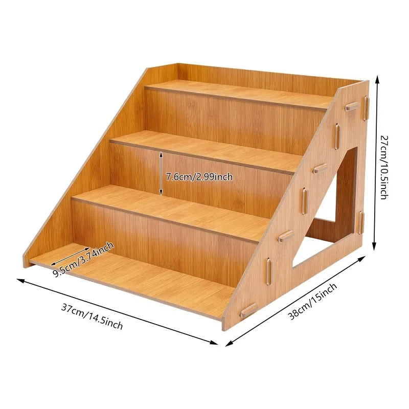 Présentoir Bois 4 Étages Étagé