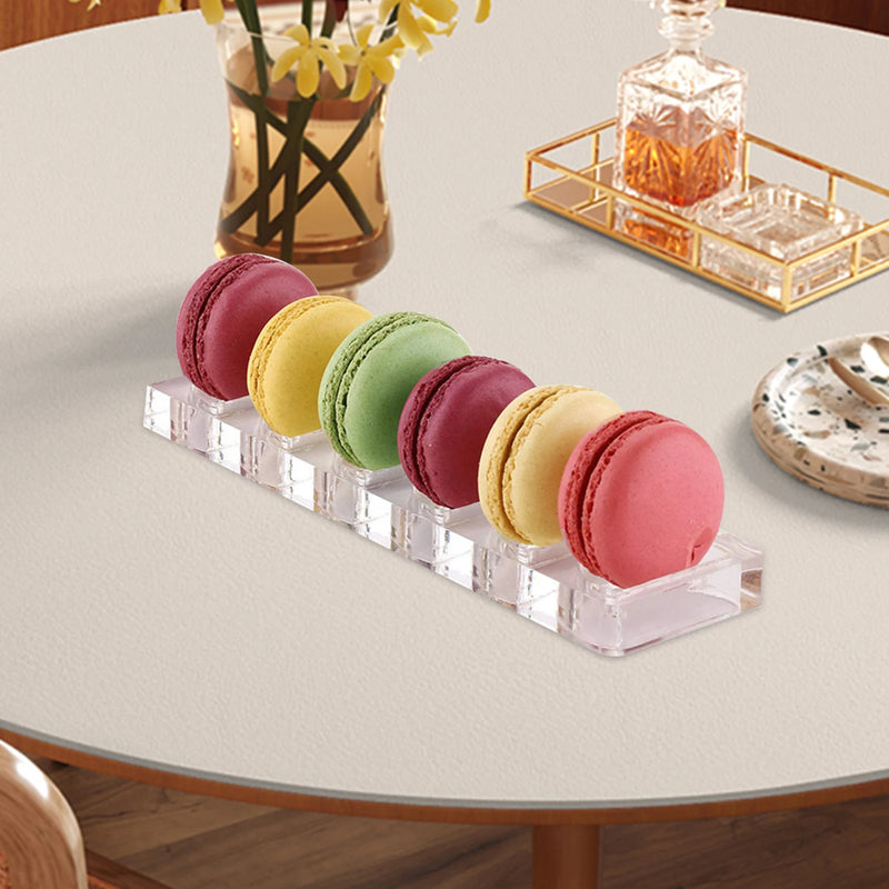 Présentoir Macaron Acrylique 6 Emplacements Réglette