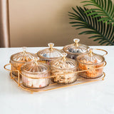 Plateau Fruits Secs Compartimenté Transparent