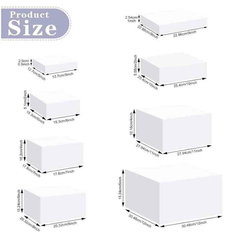 Lot 8 Présentoirs Cubes Acryliques Buffet