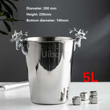 Seau à Glace Inox Martelé Champagne