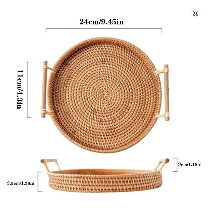 Panier Rotin Rangement Buffet