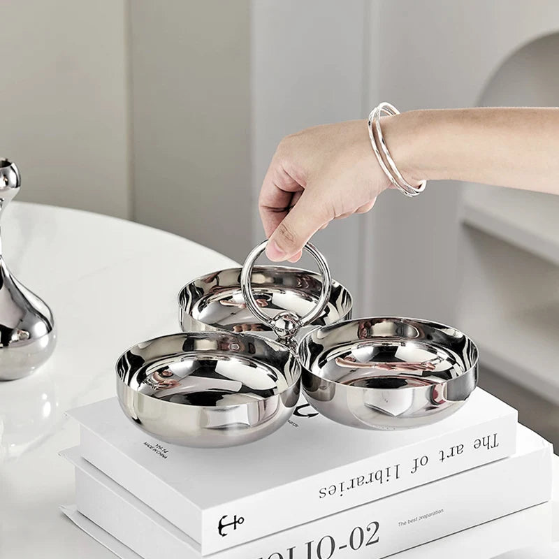 Coupe Service Inox Trois Sections
