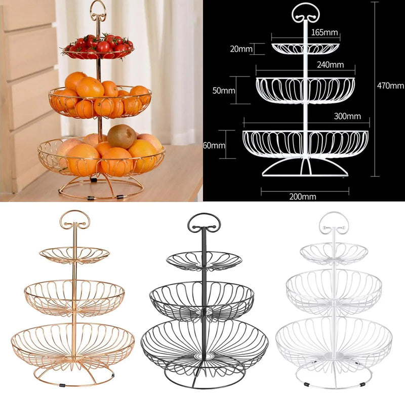 Présentoir Gâteau à Étages Métal