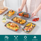 Assiettes Porcelaine Rectangulaires Service Buffet