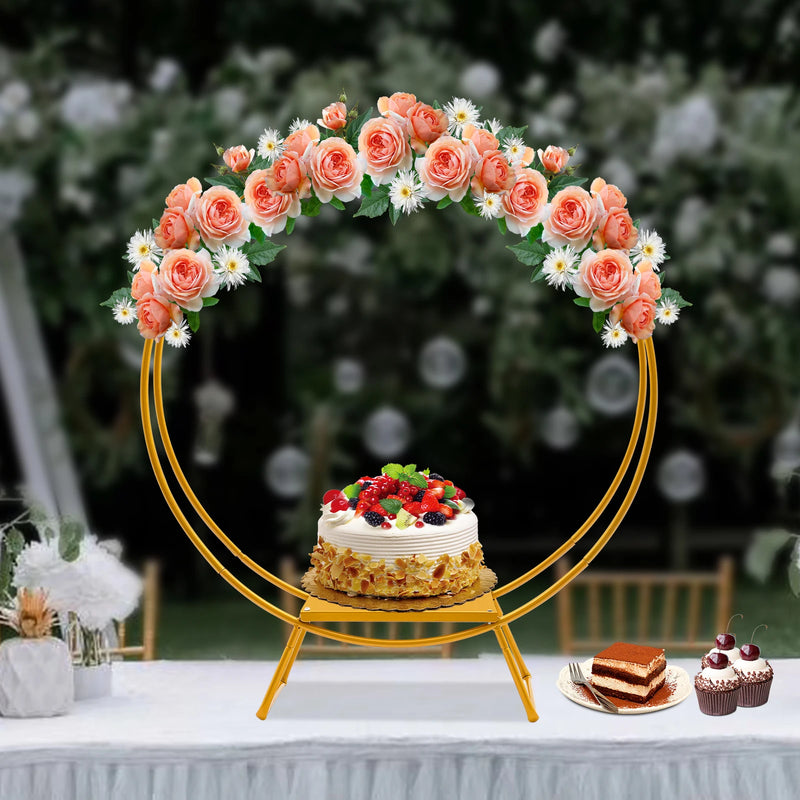 Présentoir à Gâteaux Doré Mariage