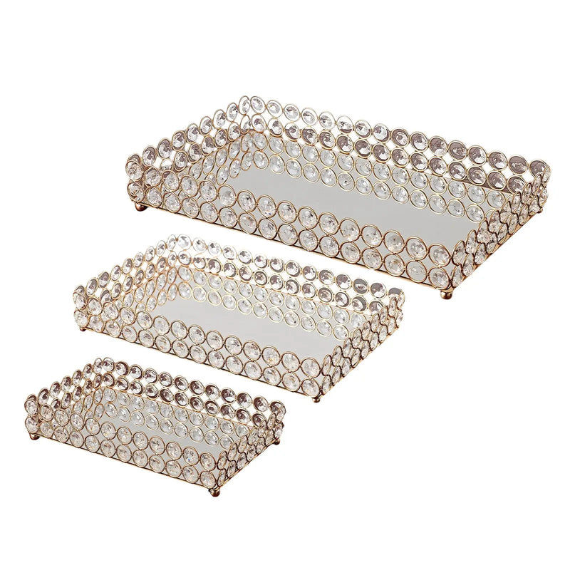Plateau Miroir Cristal Buffet