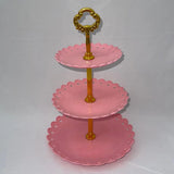 Plateau Gâteau 3 Étages Pétale