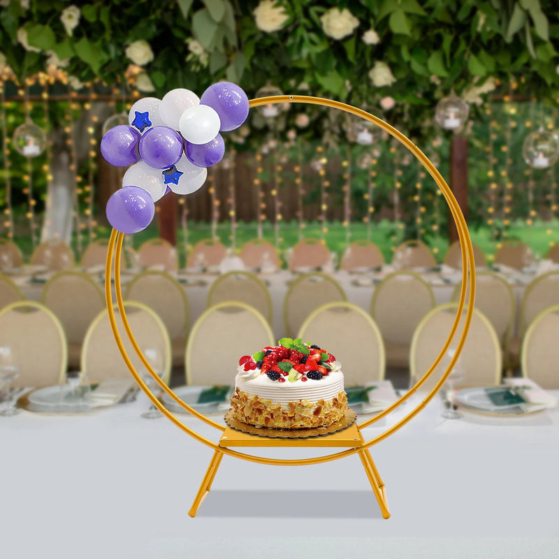 Présentoir à Gâteaux Doré Mariage