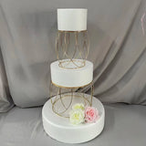 Présentoir Gâteau Métal Doré Mariage Élégant – déco mariage et fête d'anniversaire