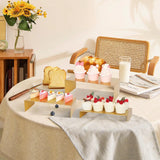 Set Présentoir Gâteaux Doré 6 Pièces
