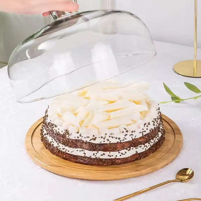 Présentoir Gâteau avec Cloche Transparente