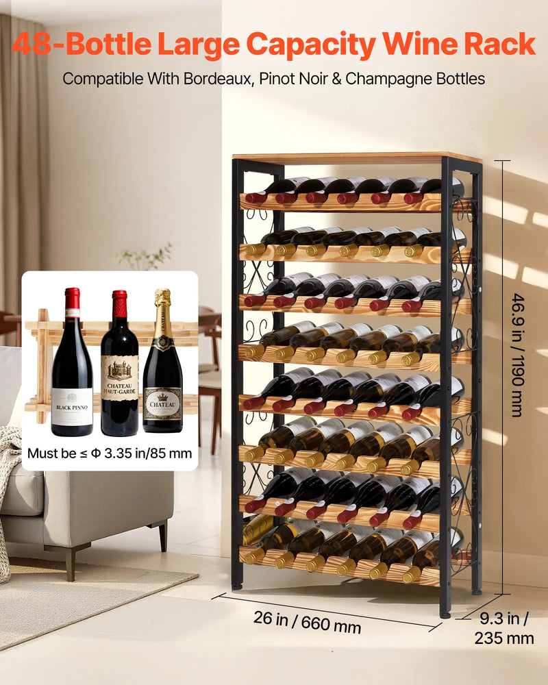 Présentoir Bouteilles Vin Multi-Niveaux Bar