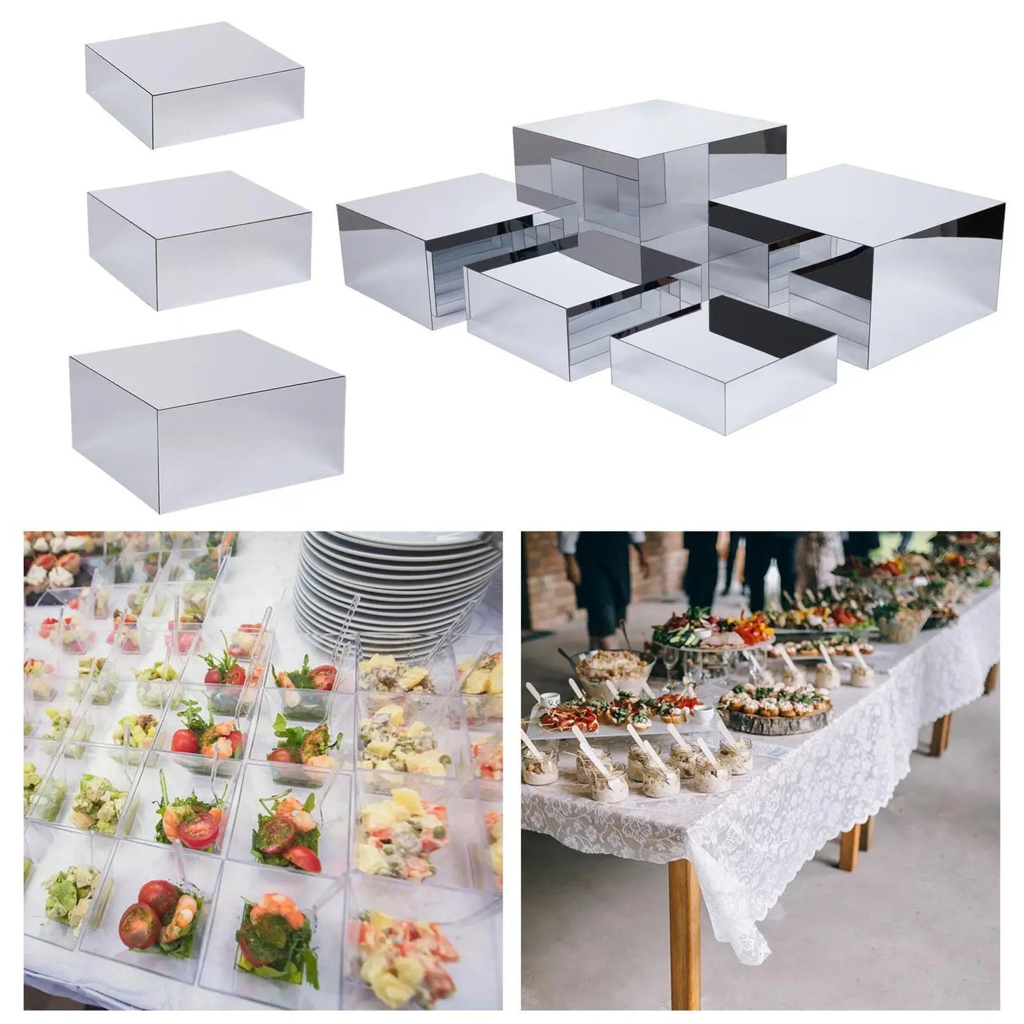 Présentoir Buffet Acrylique Miroir
