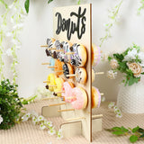 Présentoir Donuts Mural Bois Mariage