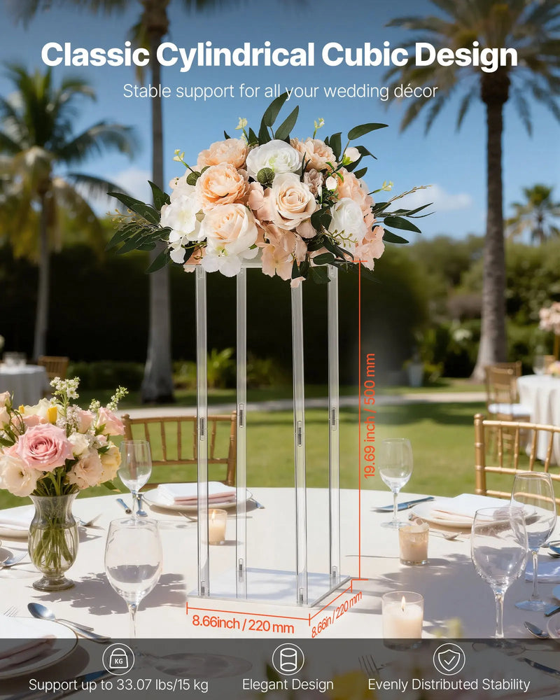 Présentoir Buffet Colonnes Acryliques Mariage