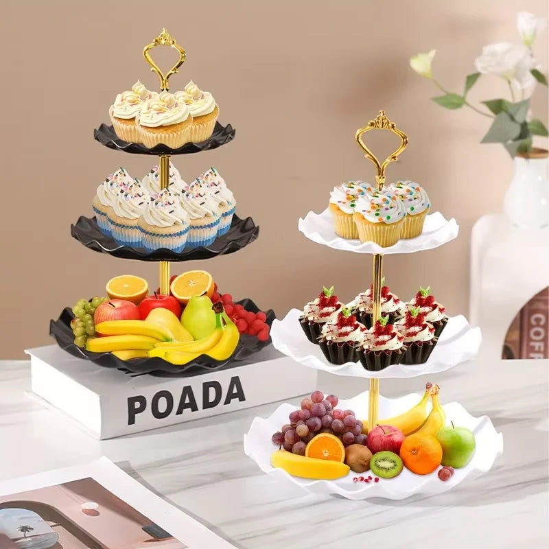Présentoir Gâteau 3 Étages Mariage