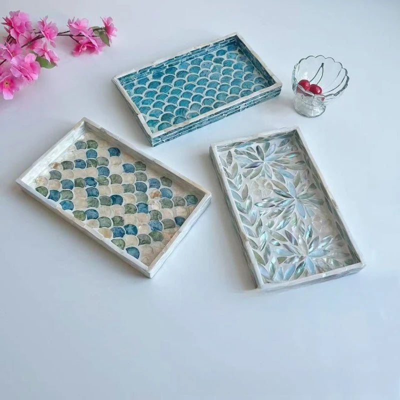 Grand Plateau Mosaïque Coquillage Service