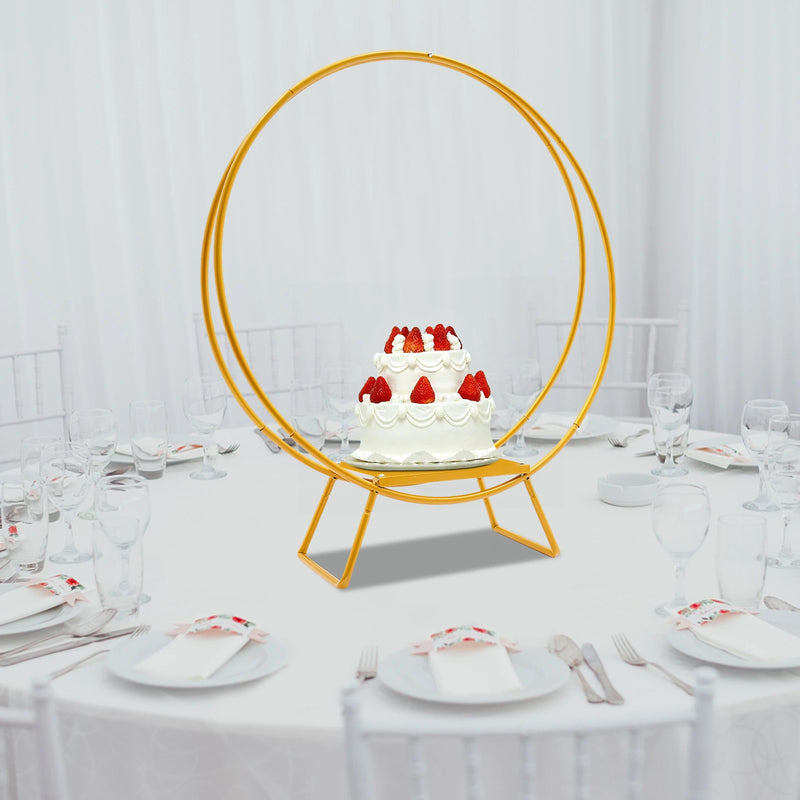 Présentoir à Gâteaux Doré Mariage