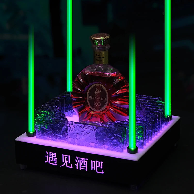 Présentoir Bouteille LED Pique Noire