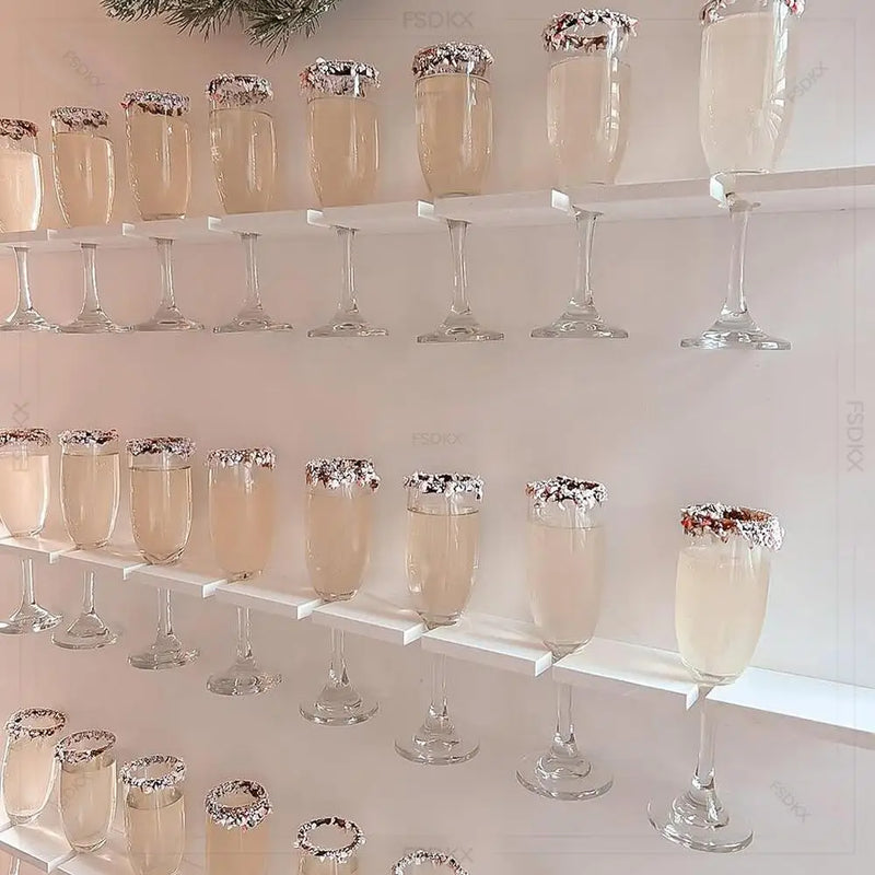 Mur à Champagne Acrylique – scénographie buffet et art culinaire