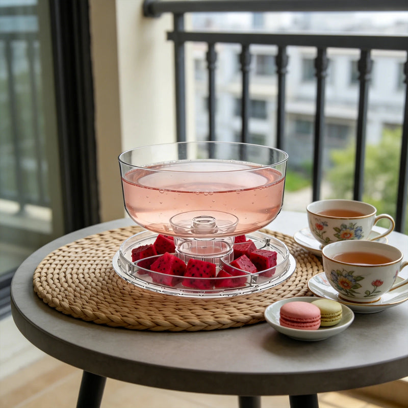 Présentoir Gâteau avec Cloche Transparente