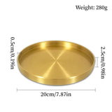 Plateau Laiton Rond Buffet Pro