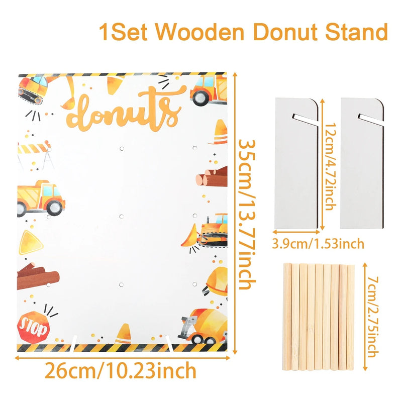 Présentoir Donuts Bois Fête Enfant
