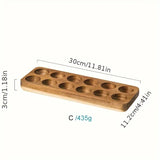 Présentoir à Œufs en Bois Multi-Compartiments