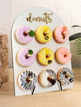 Présentoir Bois 9 Trous Donuts