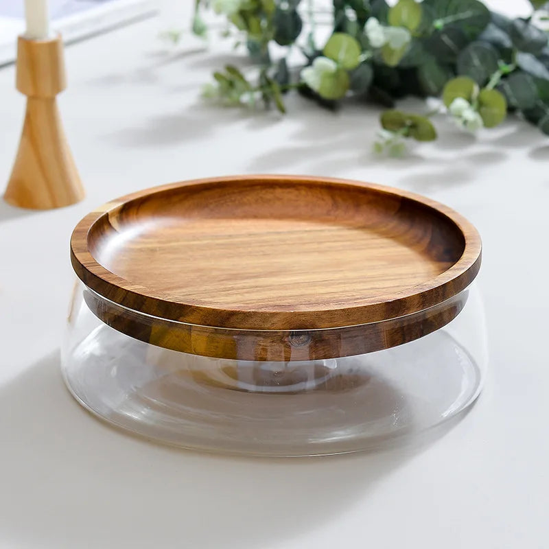 Caja de almacenamiento de frutos secos estilo decoración europea para el hogar, bandeja de frutas, decoraciones para el hogar, utensilio de cocina, regalos navideños, cuenco de cristal