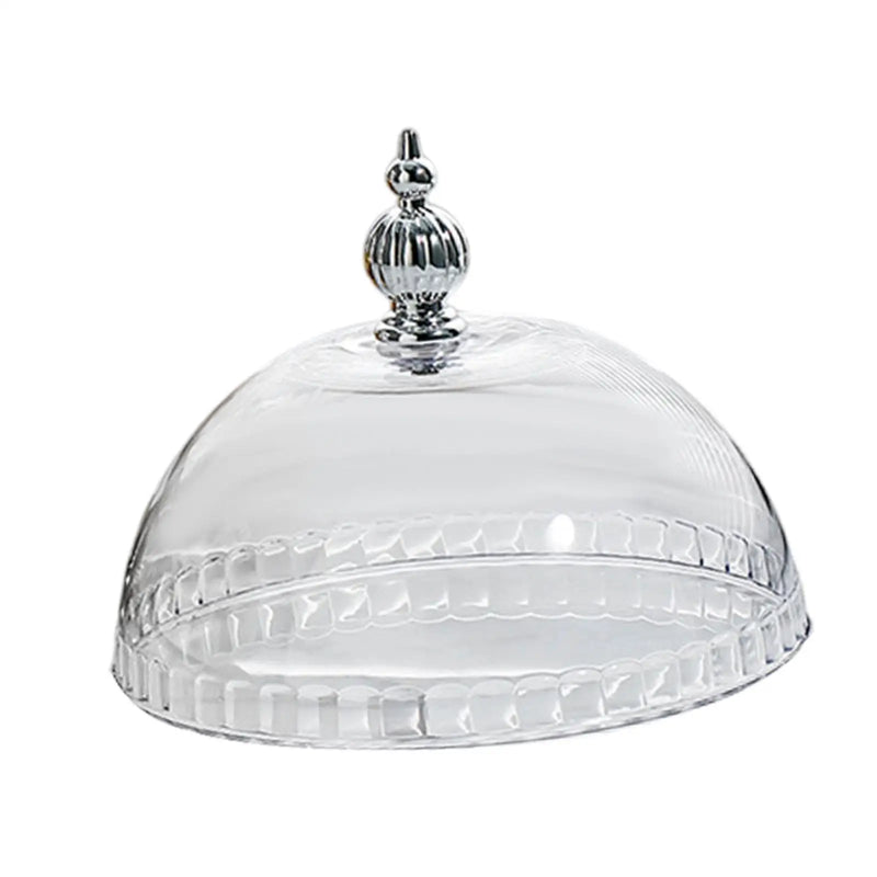 Cúpula transparente para pasteles, tapa para tartas, cubierta para mantequilla y postres, protector de alimentos, cloche expositor de repostería para el hogar, camping o fiestas al aire libre