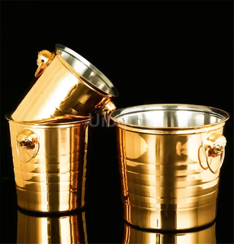 Seau à Champagne Inox Tête Tigre