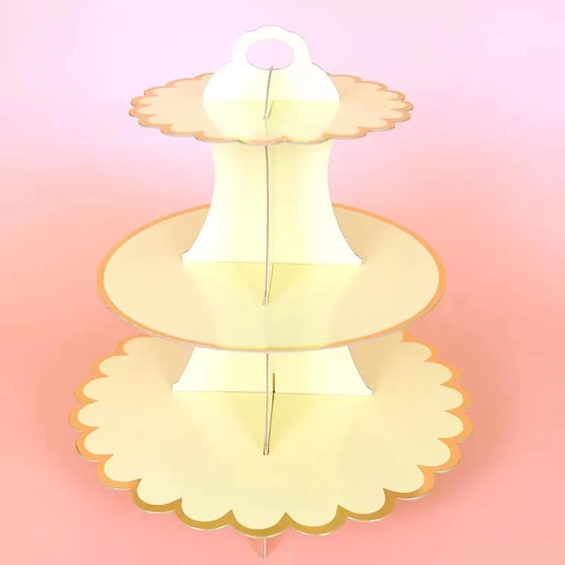 Présentoir Cupcake Carton Arc-en-Ciel