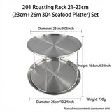 Support Plateau Buffet Inox Réglable Pro