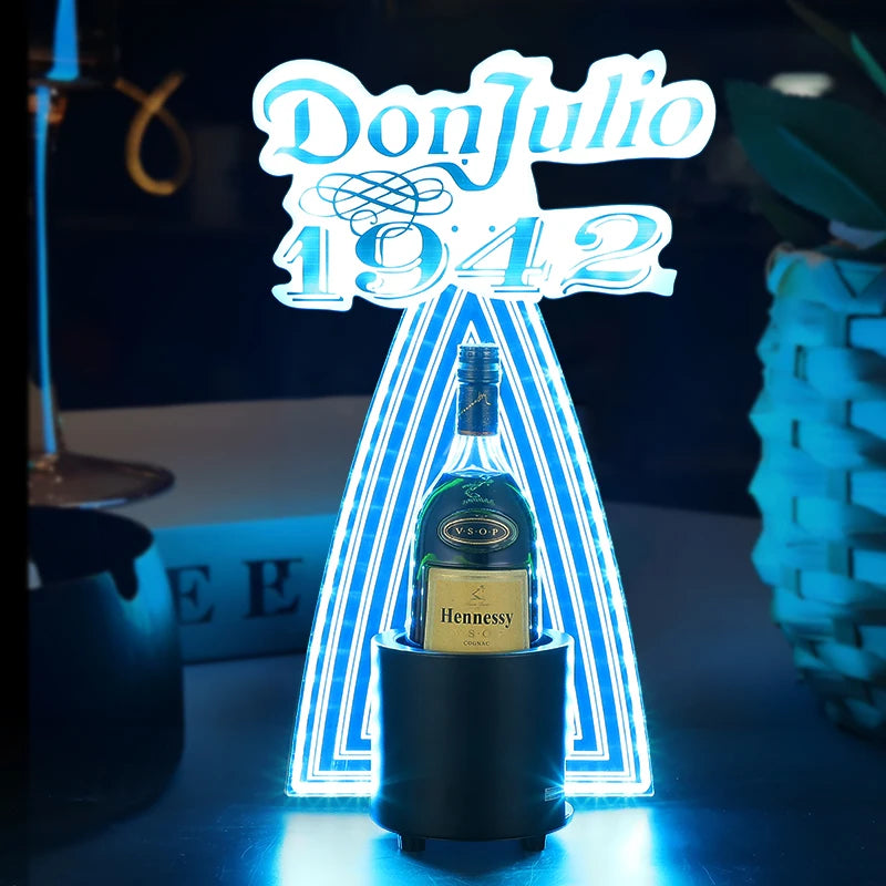Présentoir Bouteille LED Pique Noire