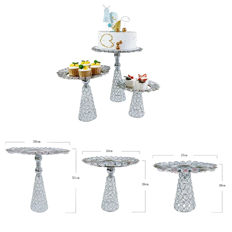 Présentoir Macarons Doré Argenté Mariage