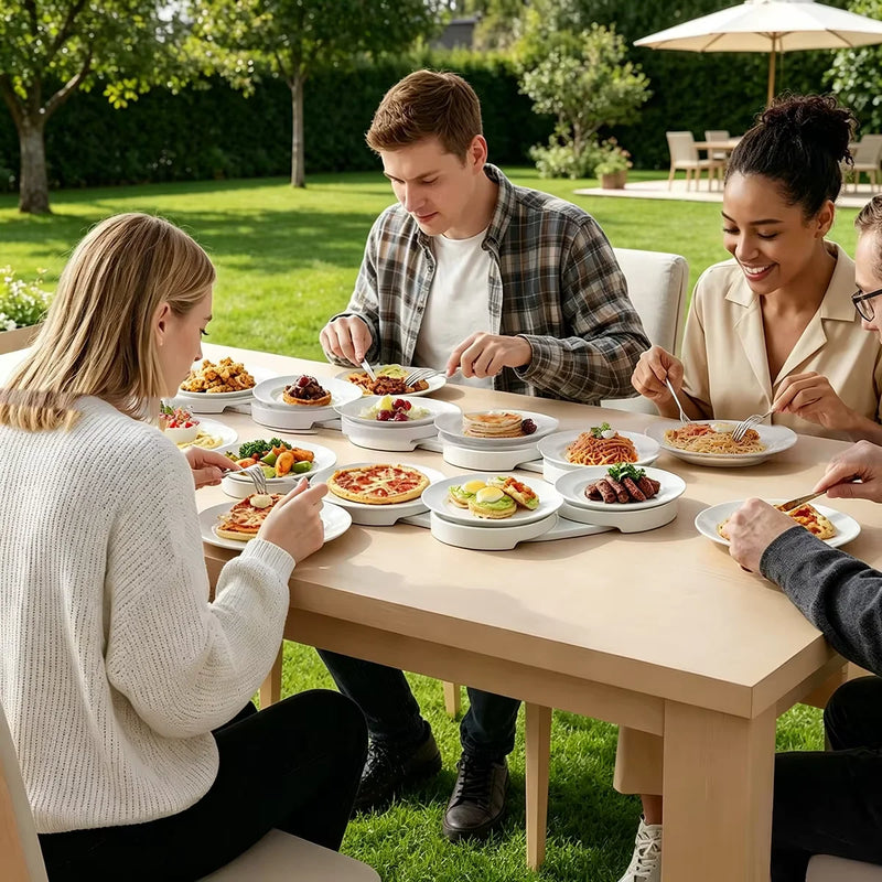 Plateau Tournant de Table Rectangulaire Extensible