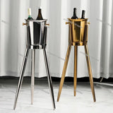 Rafraîchisseur Champagne Inox Trépied Luxe