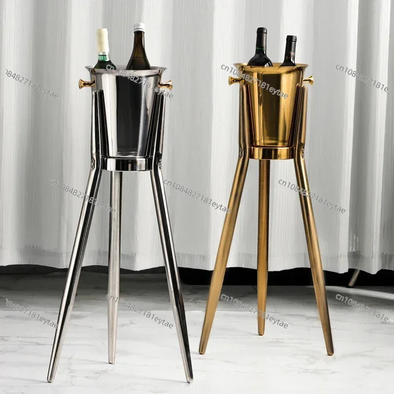 Rafraîchisseur Champagne Inox Trépied Luxe