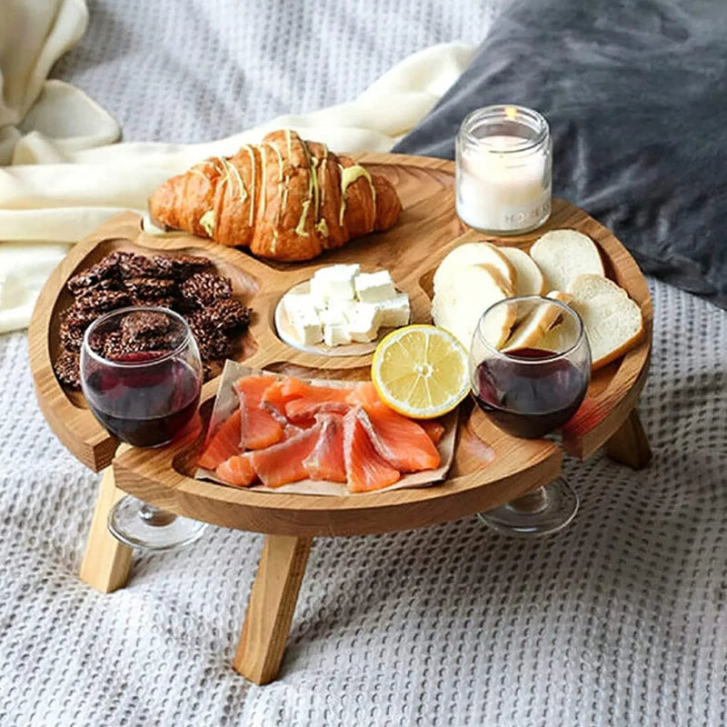 Plateau Fromage Bois Buffet Extérieur