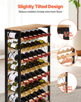 Présentoir Bouteilles Vin Multi-Niveaux Bar
