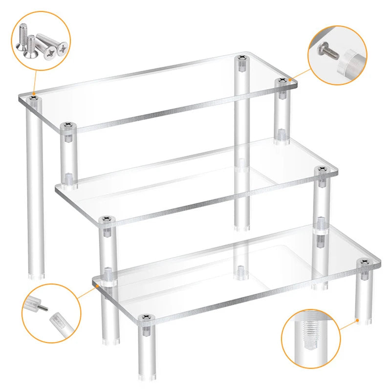 Présentoir Multi-Niveaux Acrylique Buffet Traiteur