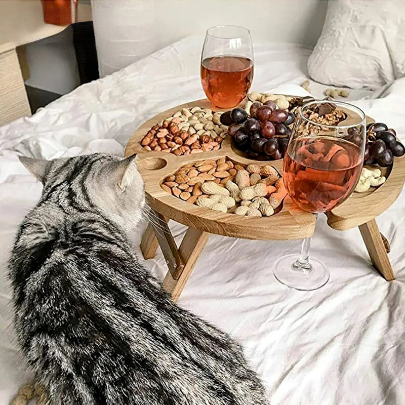 Plateau Fromage Bois Buffet Extérieur