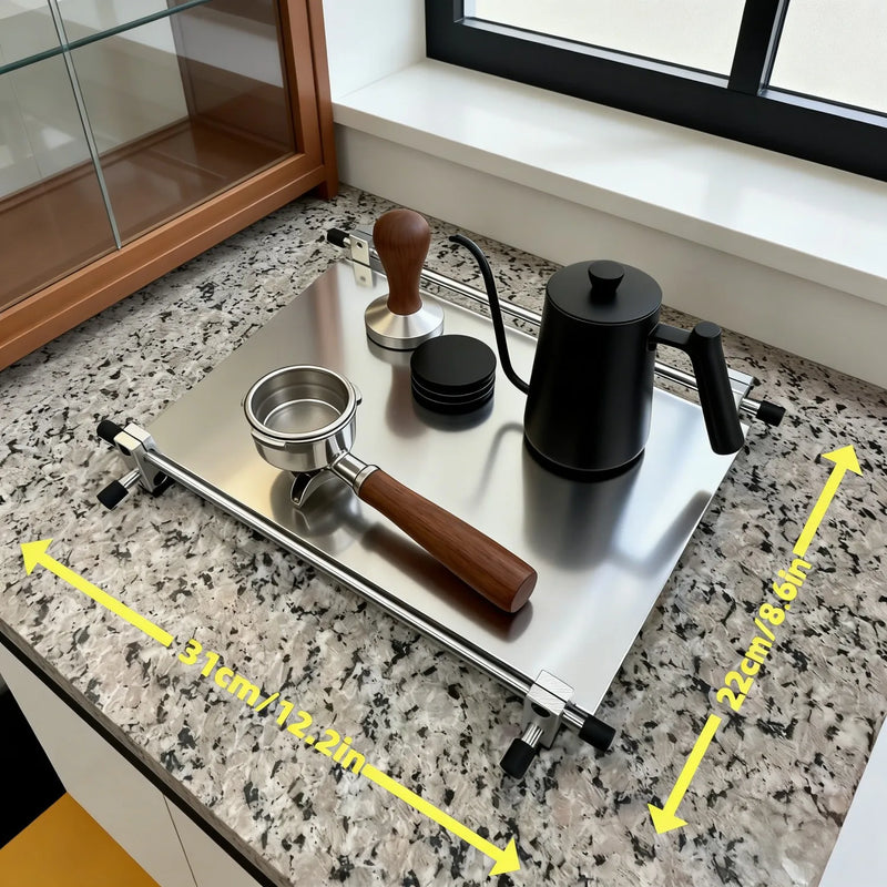 Bandeja totalmente metálica, hecha a mano, personalizable, adecuada para salas de juegos, cafeterías, bares y restaurantes.